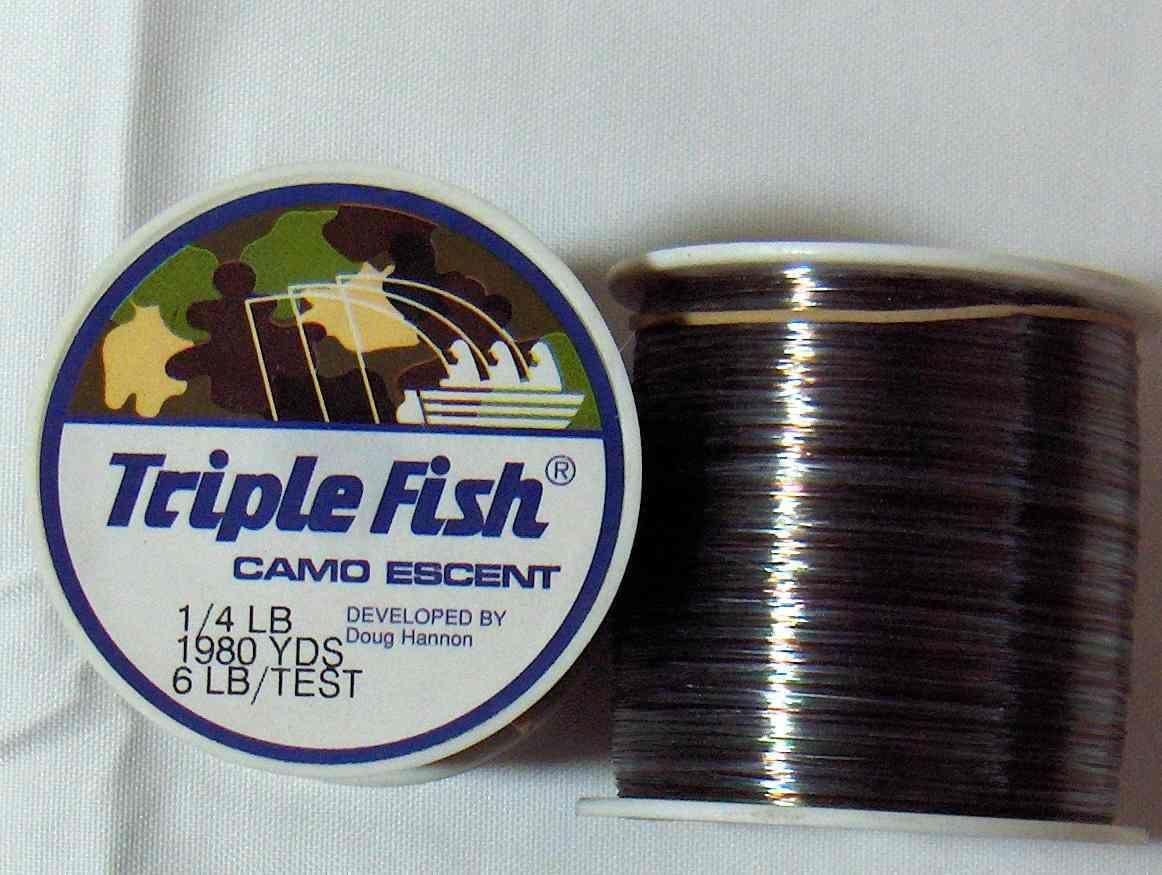 Triple Fish Camo Escent Fishing Line 1 4 LB 1980 Yds 6 LB Test NEW 