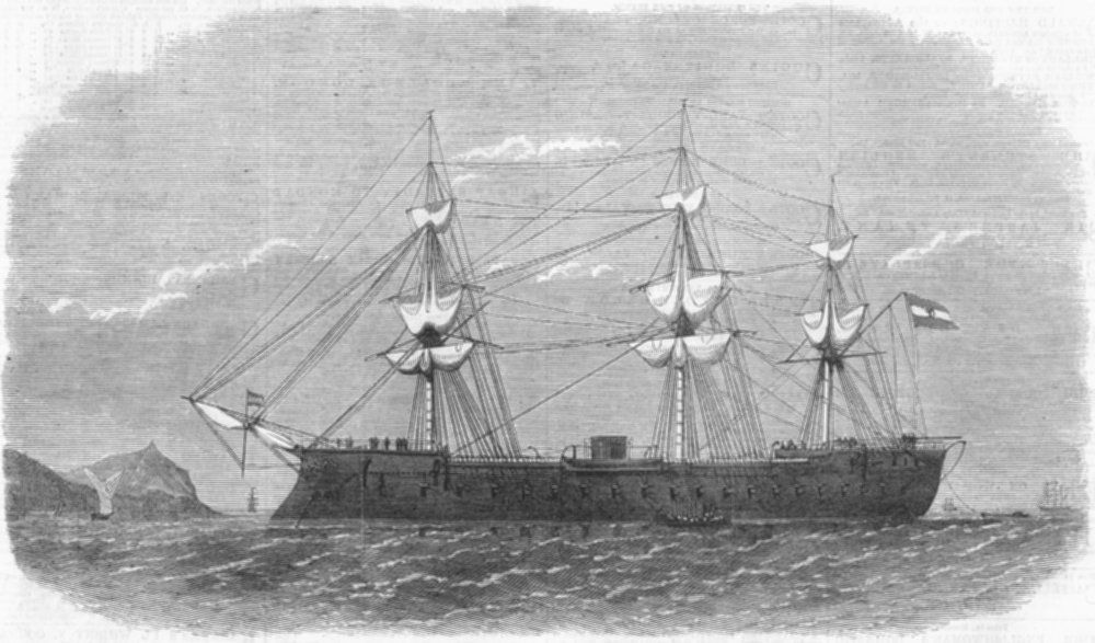 Callao Spanish Ironclad SHIP Numancia Harbour of 1865