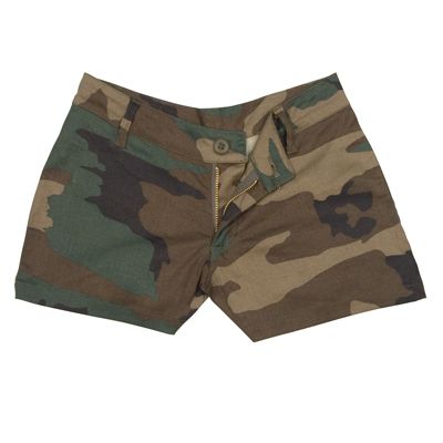 Womens Woodland Camo Shorts Sizes XSmall XLarge