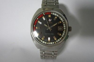 vintage rado captain cook automatic date men watch