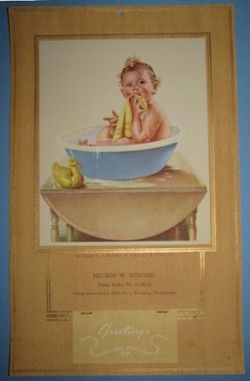 1943 Crane Bathtubs Ad Calendar Frances Tipton Hunter