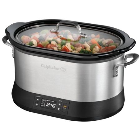 Calphalon Kitchen Electrics 7 Quart Digital Slow Cooker Crock Pot 