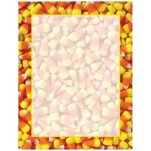 Candy Corn Orange Halloween Computer Laser Inkjet Printer Flyer Paper 