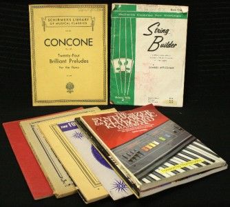 Vintage Piano Manuals And Sheet Music + Guitar And Electronic Keyboard 