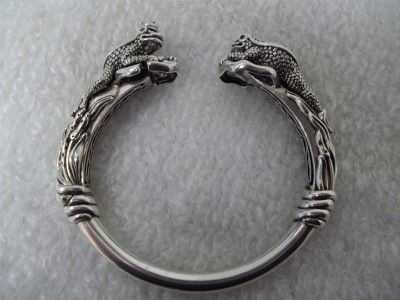 barry cord sterling toad hinged cuff size 7 8