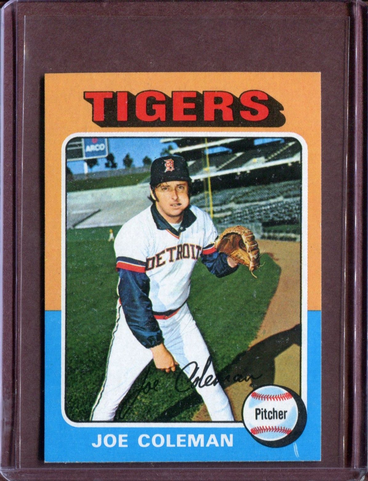 search our store pesamember 1975 topps mini 42 joe coleman nm mt 