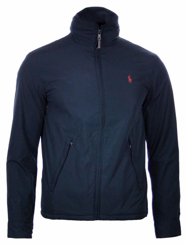 Polo by Ralph Lauren Mens Windbreaker Jacket Coat All Sizes Black Navy 