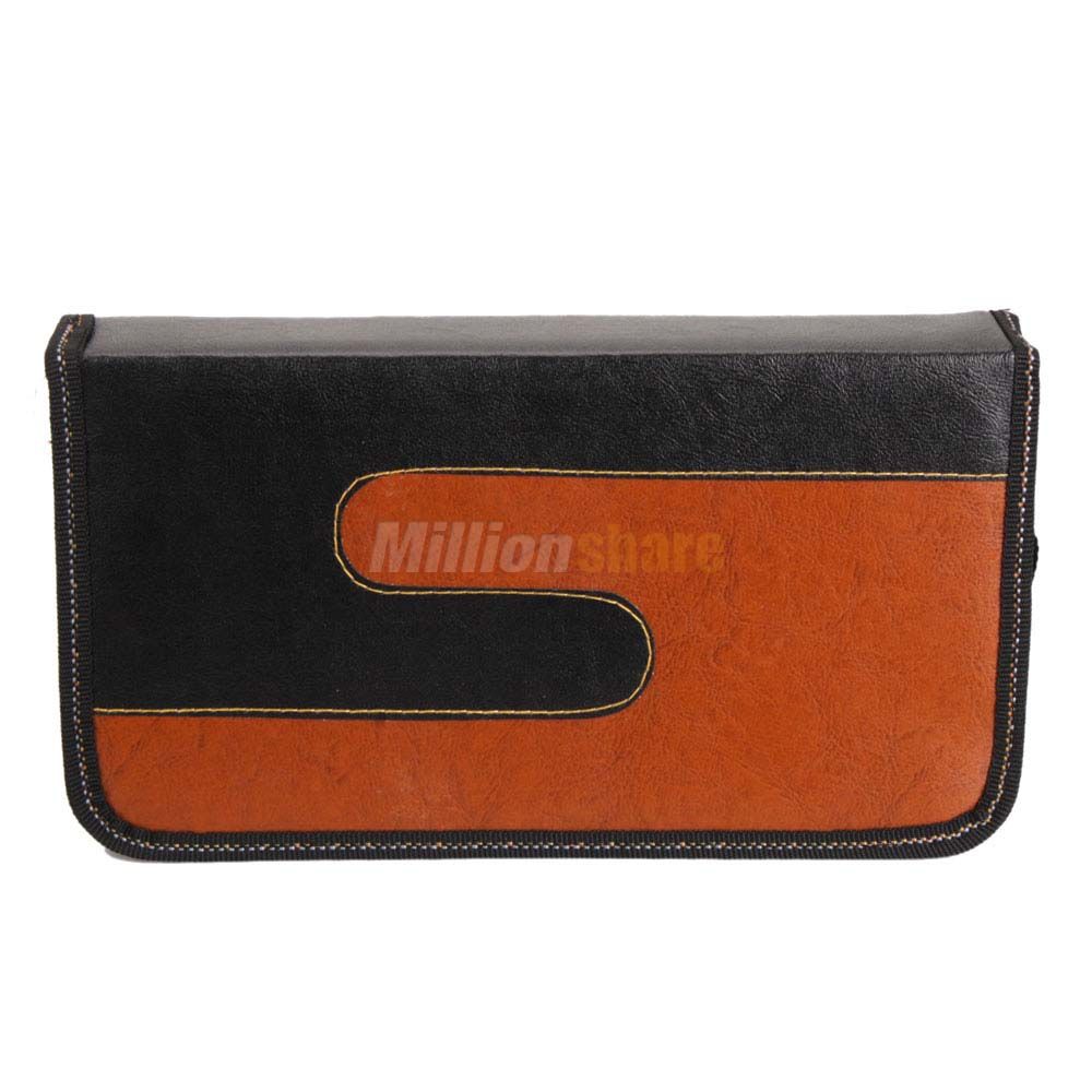 Promotion 80 Disc CD DVD Holder Storage Wallet Case Black Orange Start 