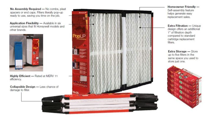   POPUP2025 20X25 Merv 11 High Efficiency Popup Media Air Filter