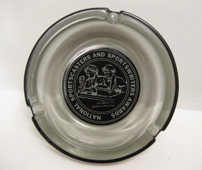 Vintage Sportcasters Sportswriters Award Ashtray Nssa Baseball 