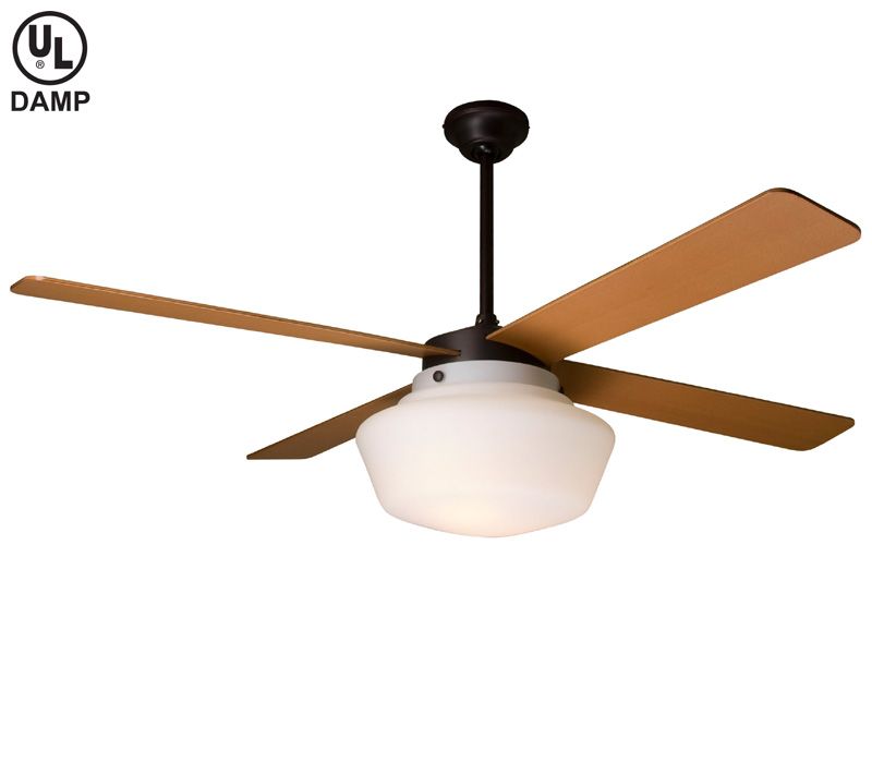   Fan Company Schoolhouse Vintage Retro Modern 52 Ceiling Fan