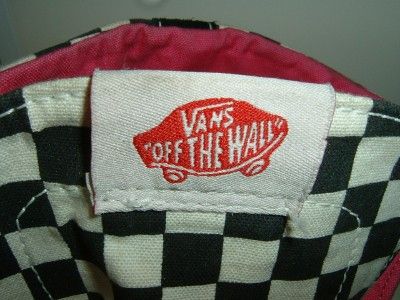 Vans Off The Wall Checkerboard Pink Inside Classic Hi Tops Size 11 WOS 