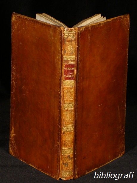 1731 John Bickham Fables Short Poems Fine Engravings Art of Writing 