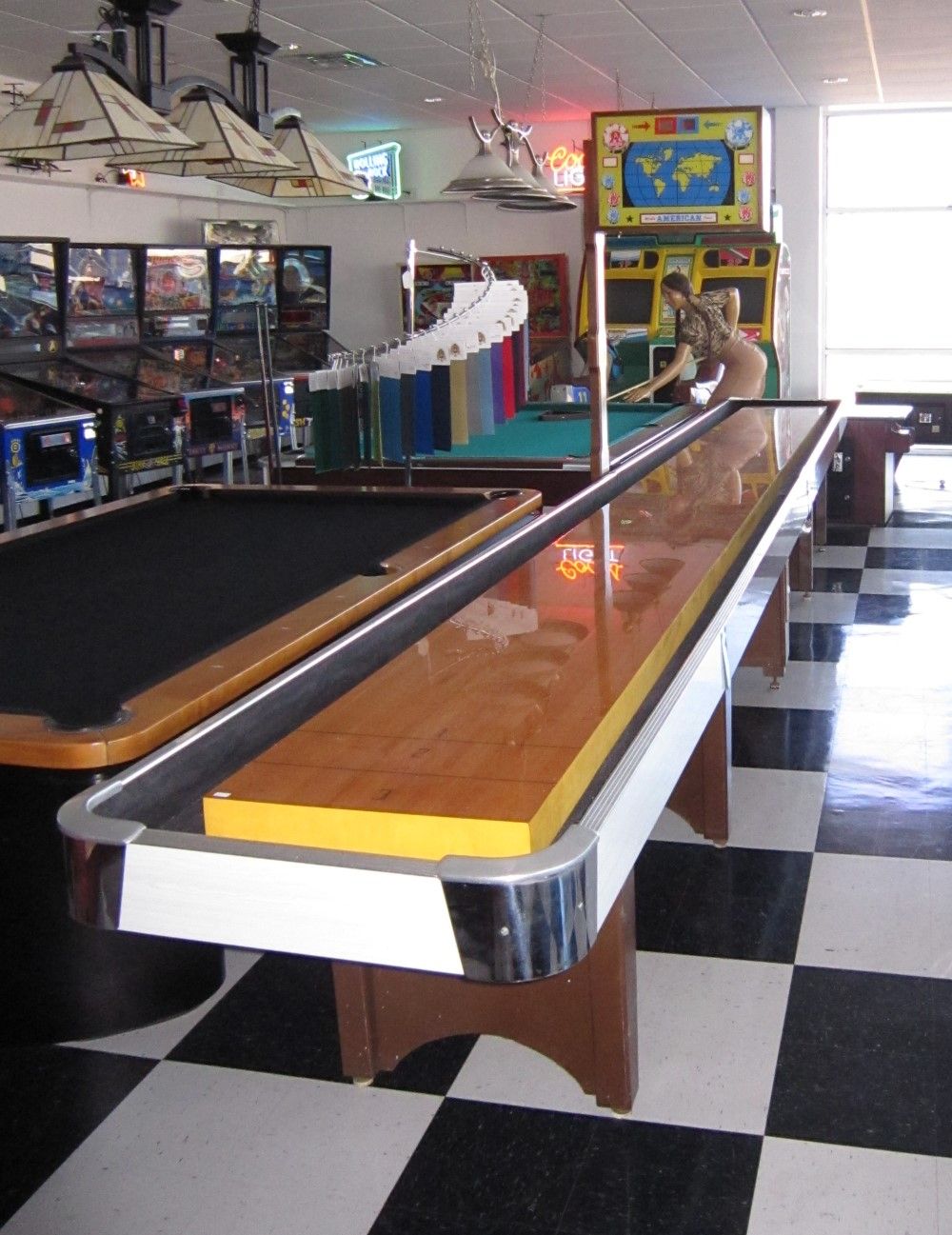 22 Foot Champion Tournament Shuffleboard w Scoreboard Will SHIP