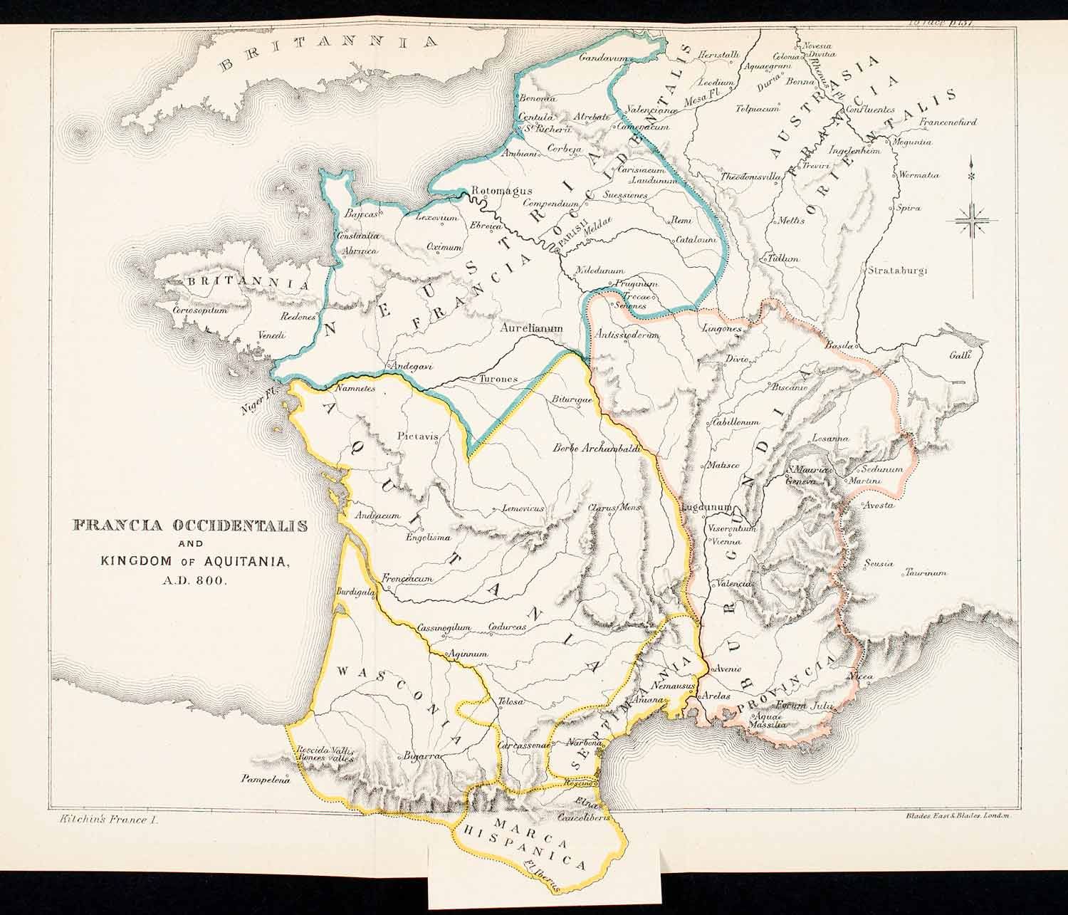   Francia Occidentalis Kingdom Aquitania Roman Empire Charlemagne