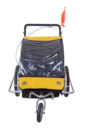   Baby Bicycle Bike Trailer Stroller Jogger w Swivel Front Wheel