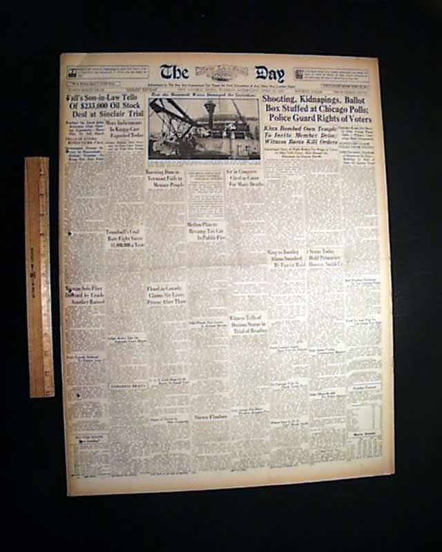 1928 Pineapple Primary Chicago Gangsters Old Newspaper