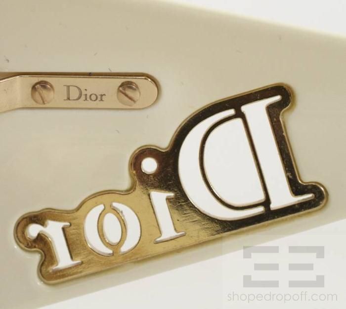 Christian Dior Gaucho 2 Cream Gold Shield Sunglasses