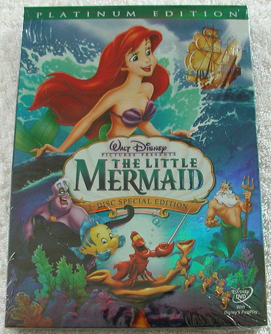 THE LITTLE MERMAID   WALT DISNEY 2 Disc Platinum Edition New DVD