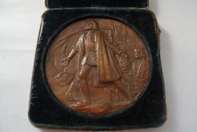 Christopher Columbus Bronze 1892 Coin JH Knickerbocker Columbian 