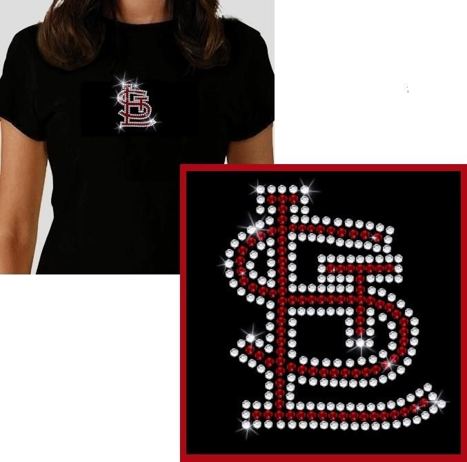 St Louis Cardinals Rhinestone T Shirt Style Choice