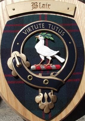  Crest Scottish Gifts Blair Family Clan Crested Wall Plaques