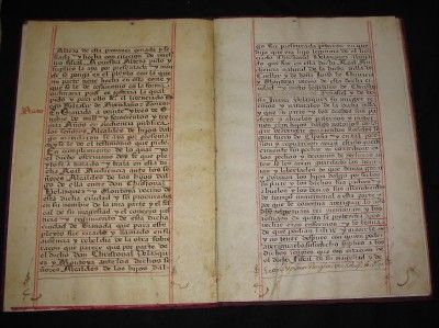  MANUSCRIPT ON VELLUM, GRANADA,LINEAGE OF DON CHRISTOVAL & MONTOYA