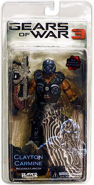 Gears of War 3 Series 1 Clayton Carmine Lancer Action Figure