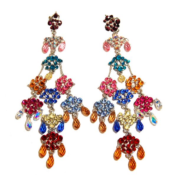 Rodrigo Otazu Classic Mix Chandelier Earrings