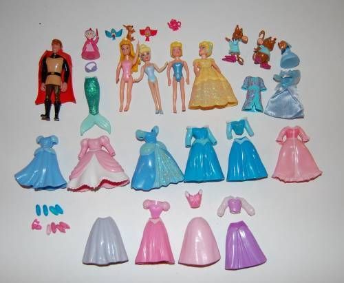 Lot of Disney Polly Pocket Princess Prince Philip Clothes Shoes