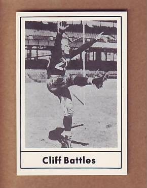 Tough 1977 Touchdown Cliff Battles Card Redskins