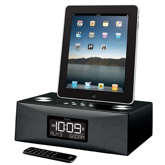 iHome Dual Alarm Clock Radio from Brookstone