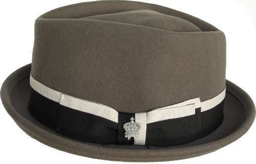 Christys Crown 3705 Cedric Wool Felt Fedora Diamond Crown Derby