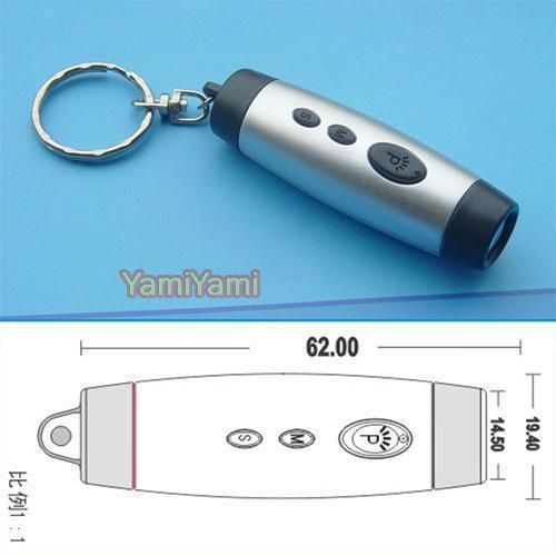 Mini LCD Time Clock Projection Digital Flashlight Torch