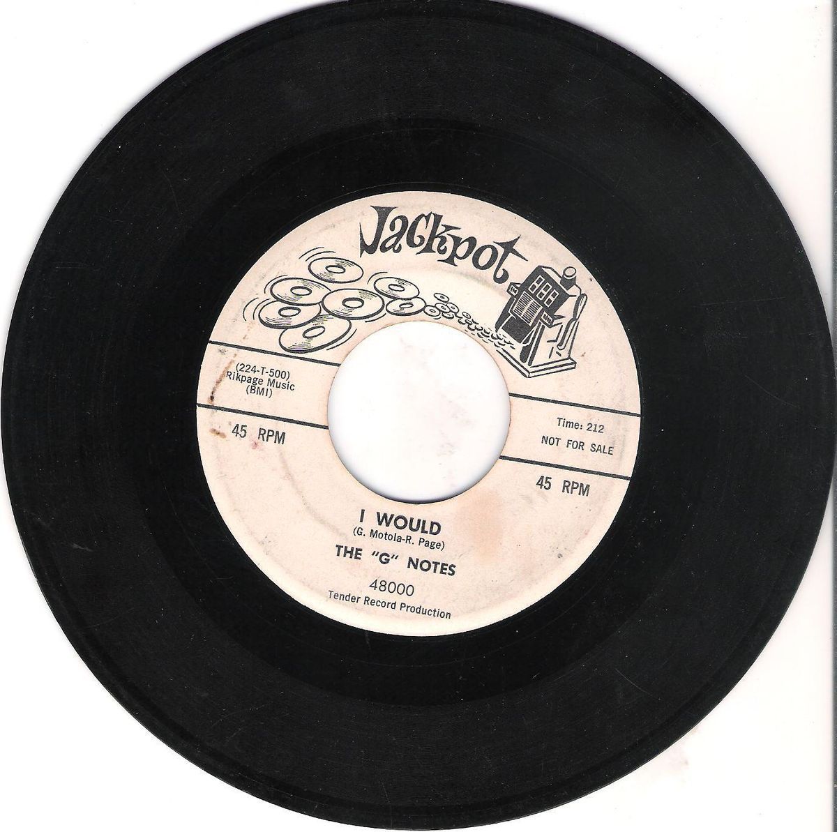 ROCKABILLY   THE G NOTES ( EDDIE COCHRANE ) JACKPOT=HEAR BOTH