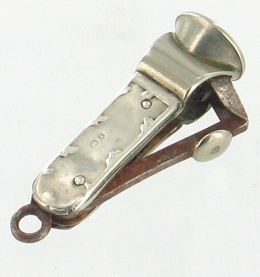 by ellis antique antique sterling birmingham england cigar cutter fob