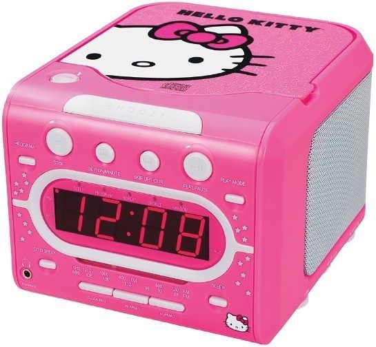  Stereo CD Player Dual Alarm Clock Radio w Headphone Jack