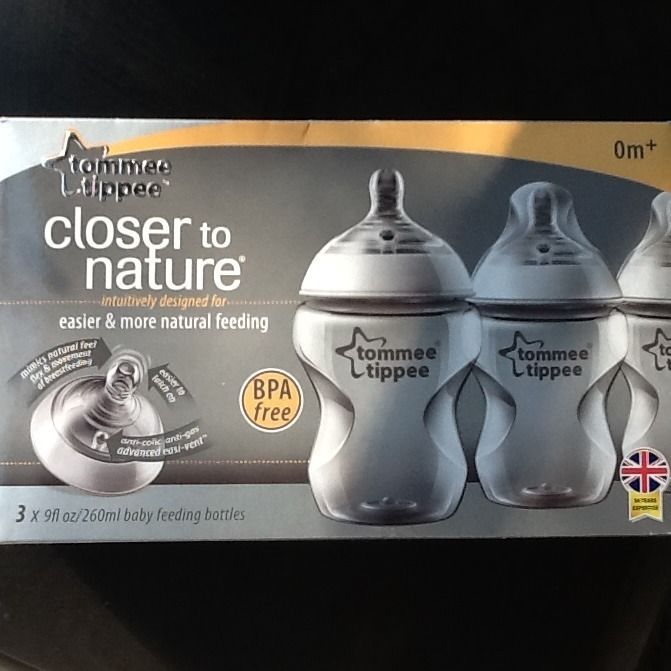 Tommee Tippee Closer To Nature BPA Free Baby Feeding Bottle Set  3 x
