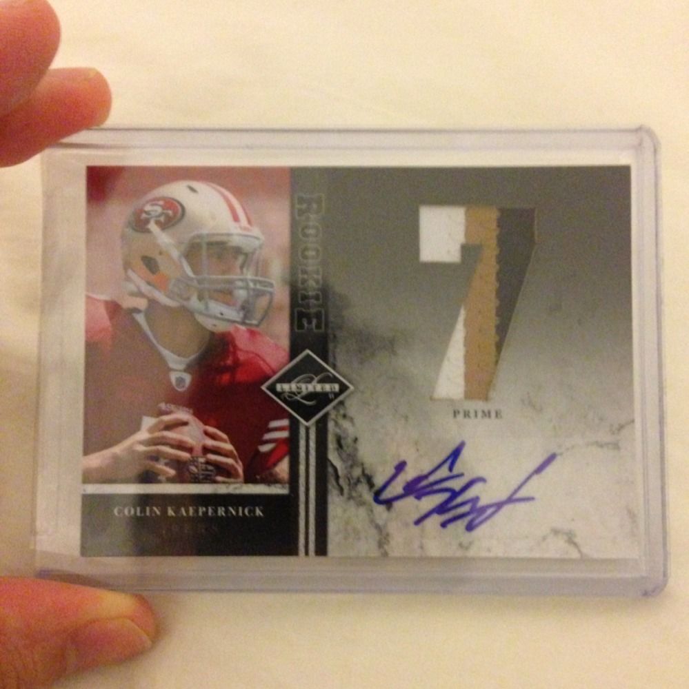 Colin Kaepernick Limited Prime Patch Auto 4 5 49ers Super Rare d To 5