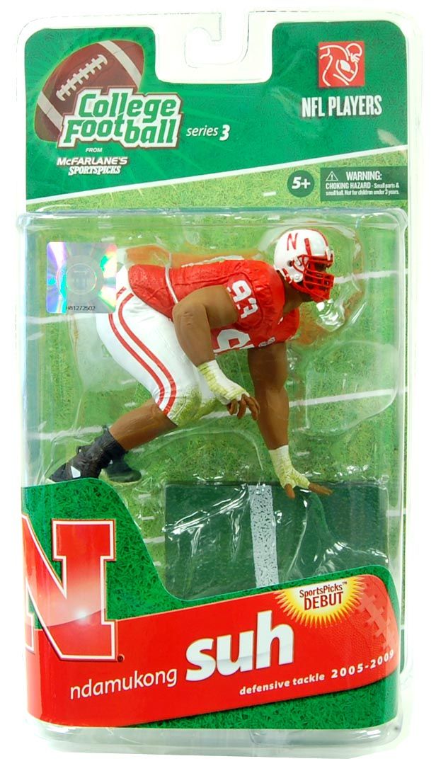 Mcfarlane College Football Series 3 Univ. Of Nebraska Ndamukong Suh