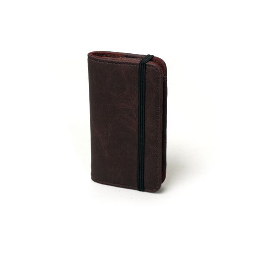  Leather Bifold Traveler Case for Coby 1.8  Player MP620   Burgundy