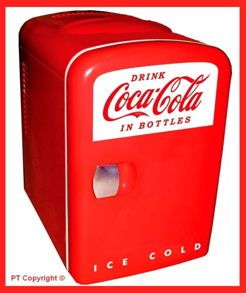 NEW Coke Coca Cola Small Mini Fridge Refrigerator Boat Home Office