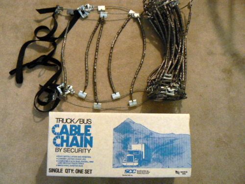  Trailer Dump Plow Commercial Truck Bus Snow Tire Cable Chains