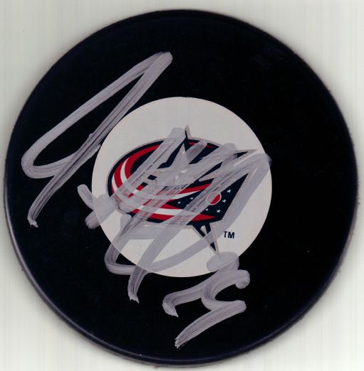 Jason Williams Signed Columbus Blue Jackets Puck w COA