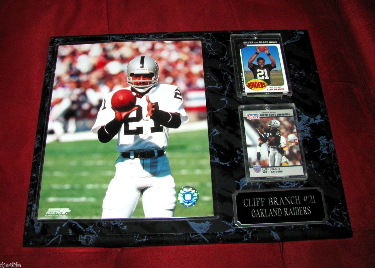 Oakland Raiders 21 Cliff Branch WR 12x15Custom Plaque Great Gift