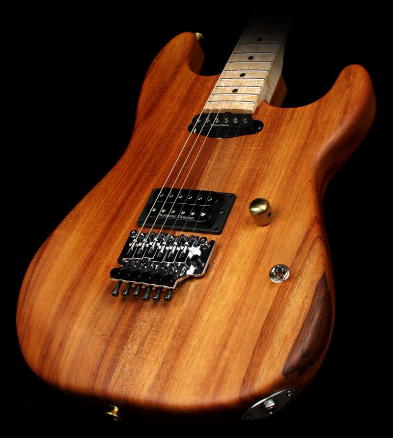 Charvel Custom San Dimas Koa H s F R Birdseye Natural