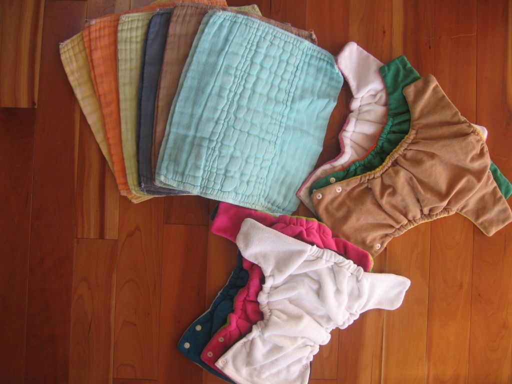  Cloth Diaper Covers and Prefolds