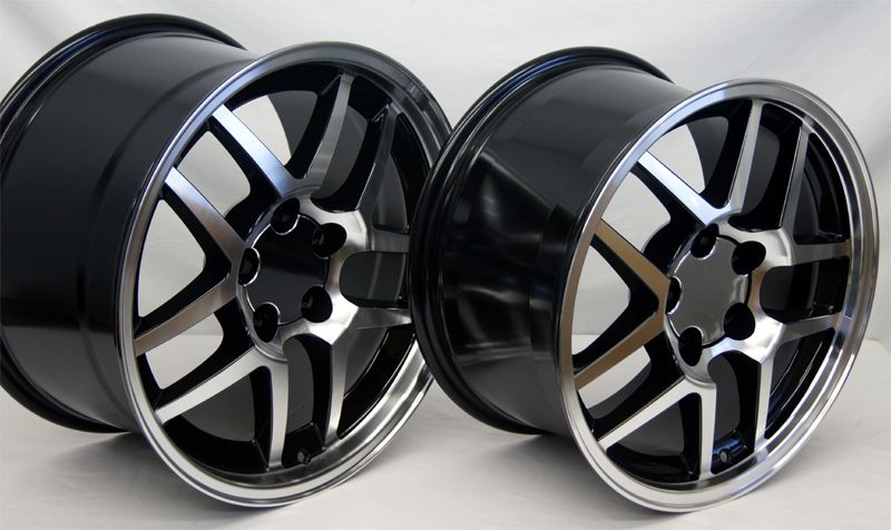 Mirror Black Corvette Z06 Wheels 17x9 5 18x10 5 ZO6 Camaro Rims 17 18