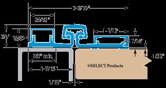 Select SL57 Full Surface Continuous Hinge 83 DKBRZ