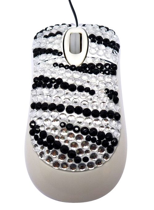  rhinestone laptop mouse with retractable cord will make you the envy